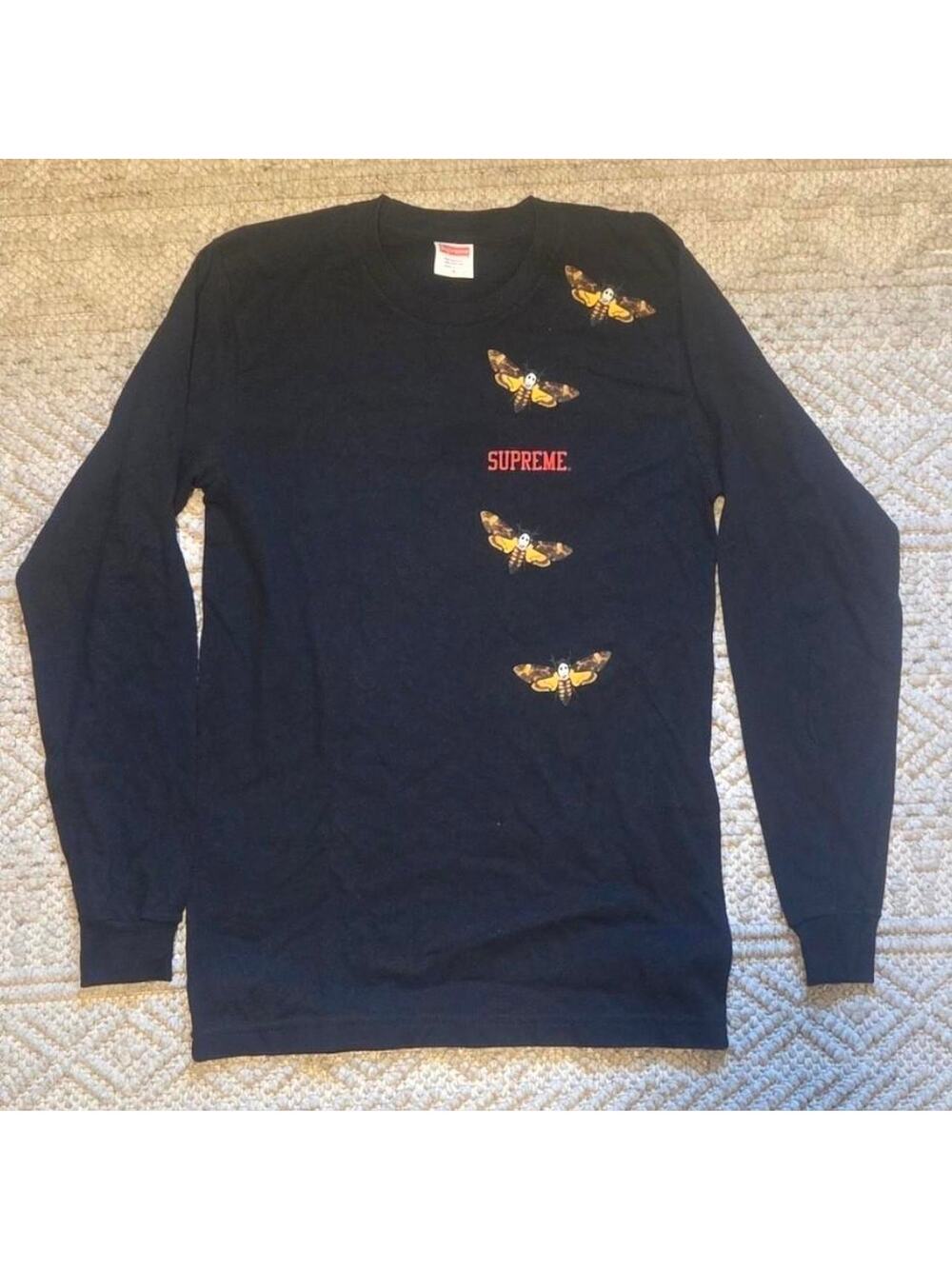 Supreme Silence Of The Lambs Moth Long Sleeve Tee Small NWOT